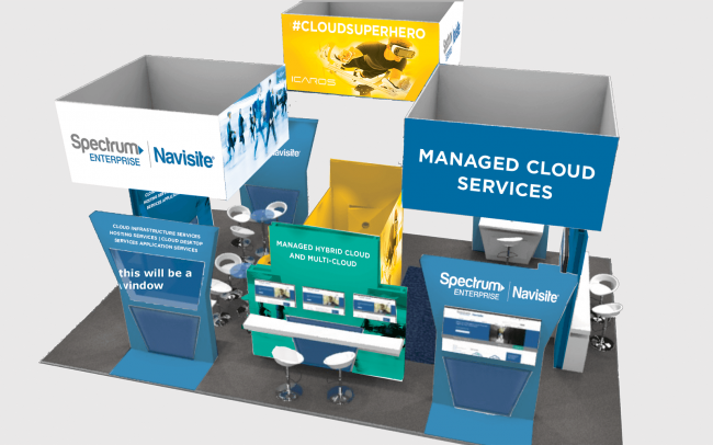 Cloud Expo | All Stand Graphics Design | Custom structure & build by Inizio Events